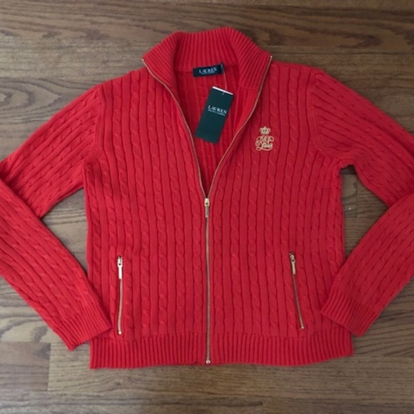 Ralph Lauren Sweaters - Ralph Lauren  Zip Knit Sweater.  Size: XXL. Plus